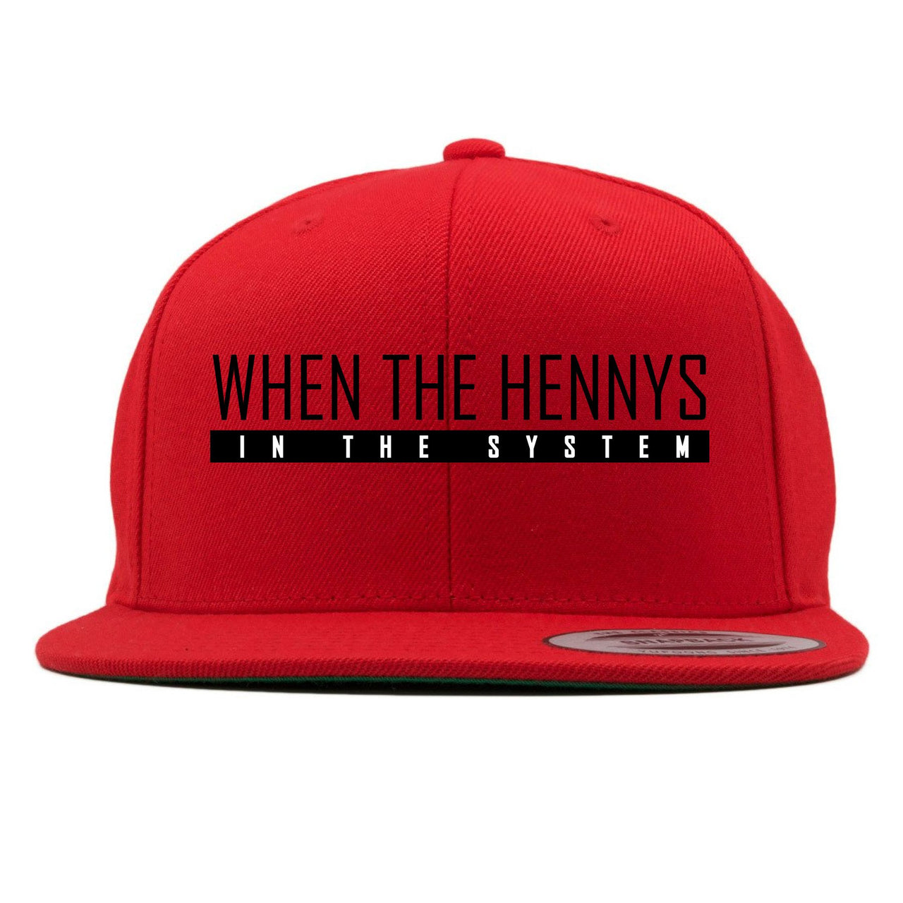 Bred 2019 4s Snapback | When the Hennys, Red