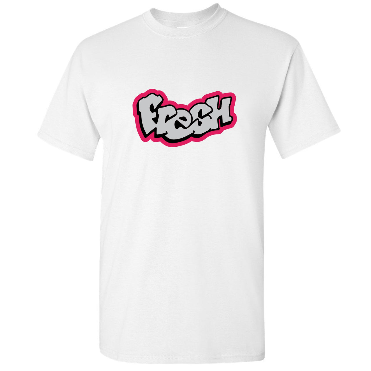 Grey Pink 12s T Shirt | Fresh, White