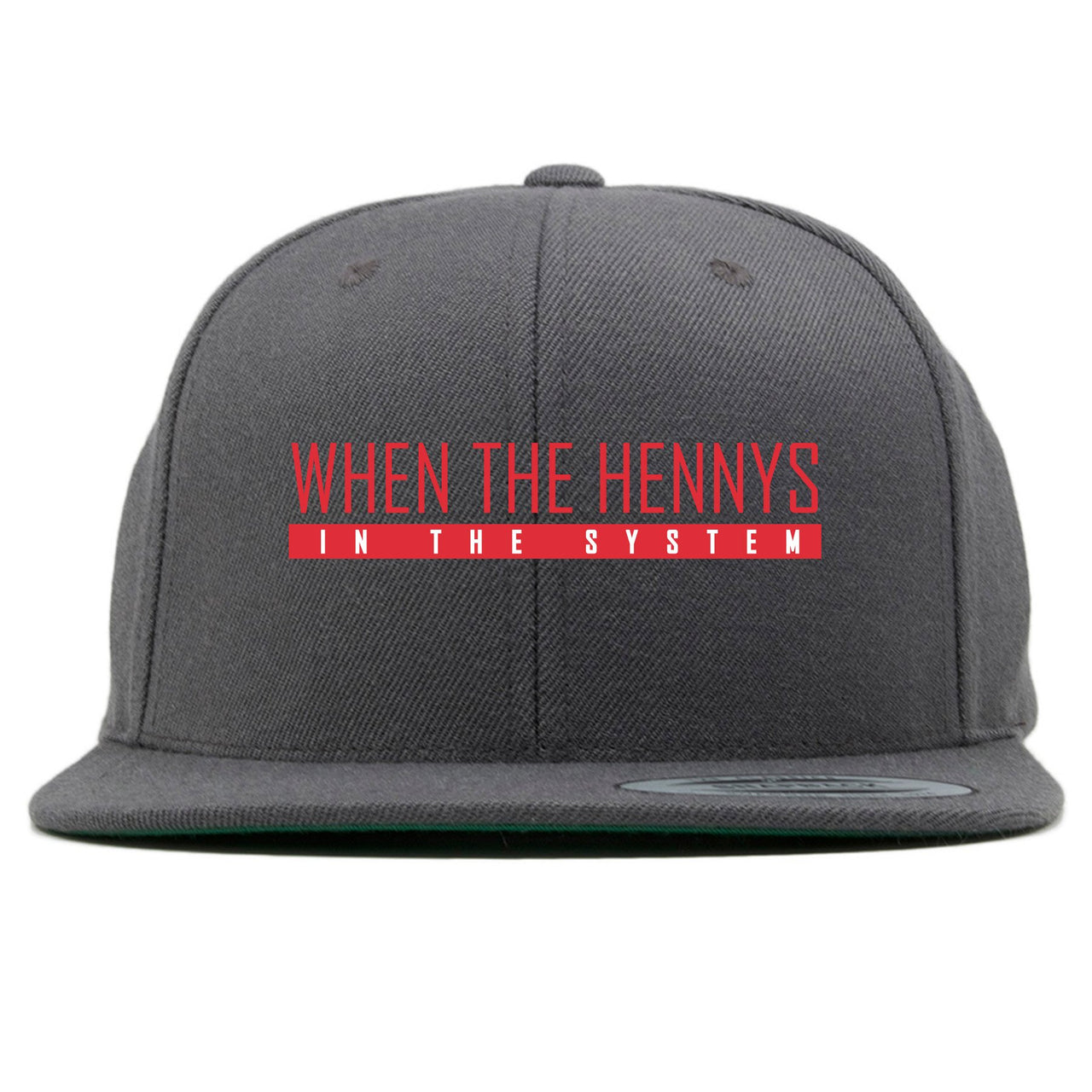 Bred 2019 4s Snapback | When the Hennys, Gray