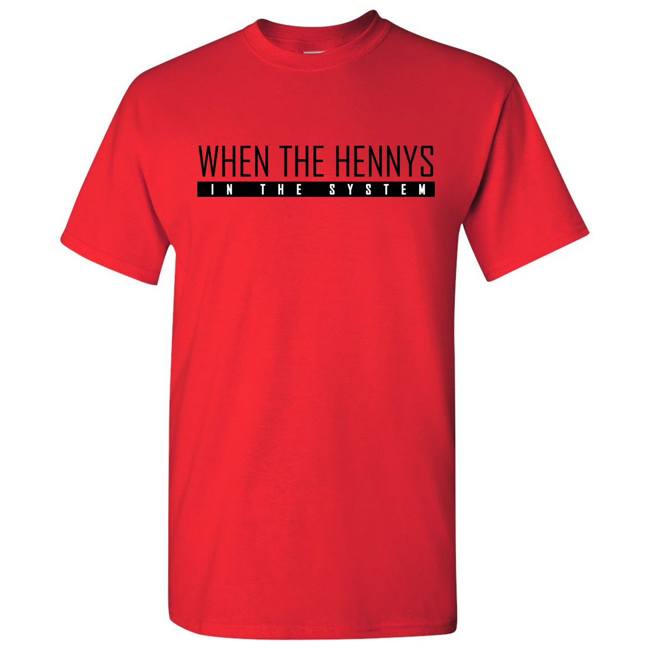 Bred 2019 4s T Shirt | When the Hennys, Red
