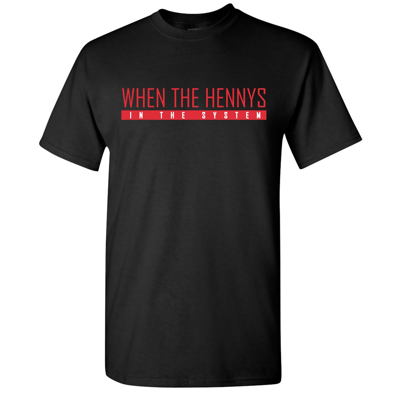 Bred 2019 4s T Shirt | When the Hennys, Black