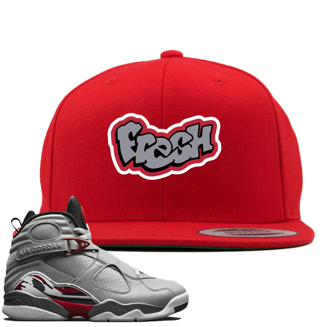 Reflections of a Champion 8s Snapback | Fresh Logo, Red