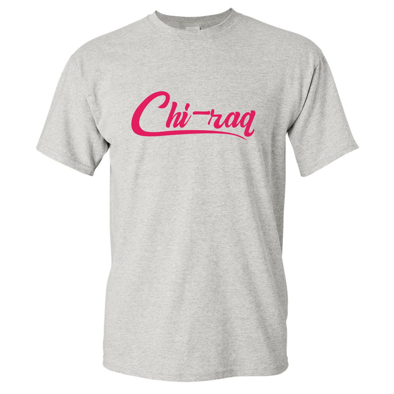 Grey Pink 12s T Shirt | Chiraq, Sports Grey