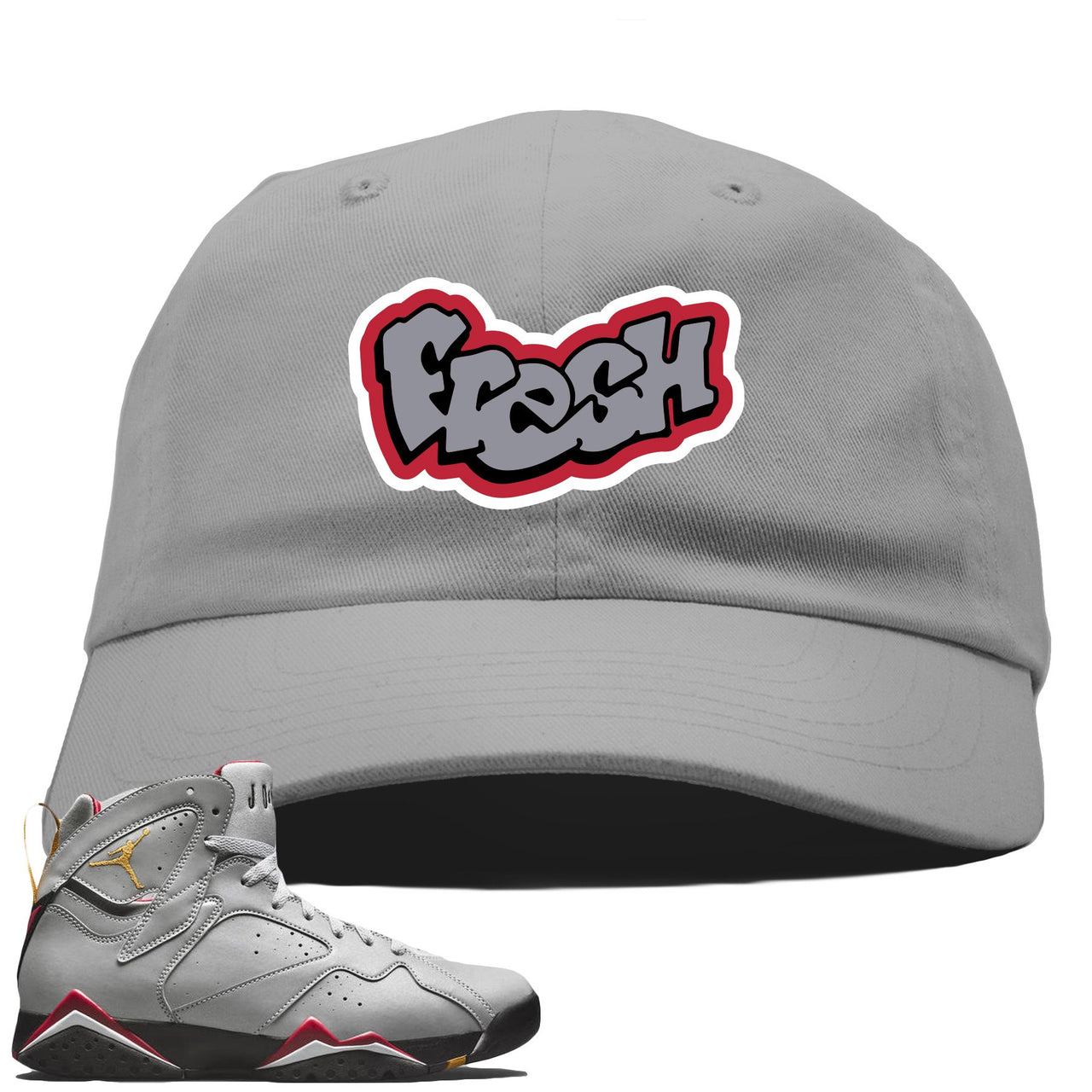 Reflections of a Champion 7s Dad Hat | Fresh Logo, Gray