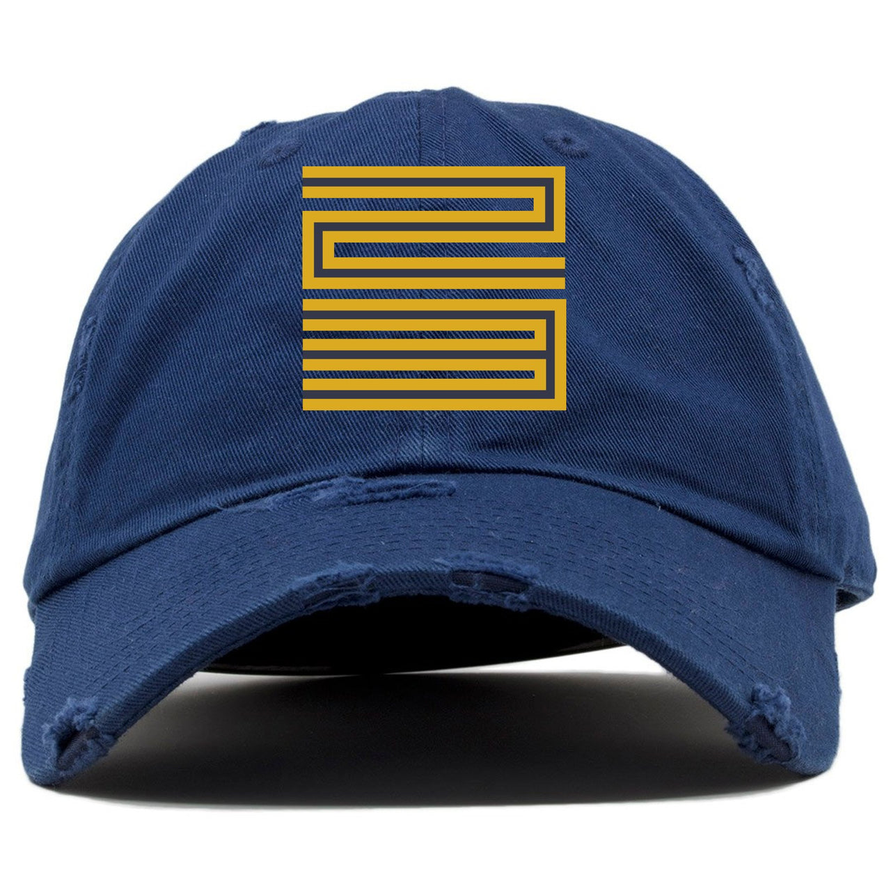 Michigan Inspire 5s Distressed Dad Hat | 23, Navy Blue