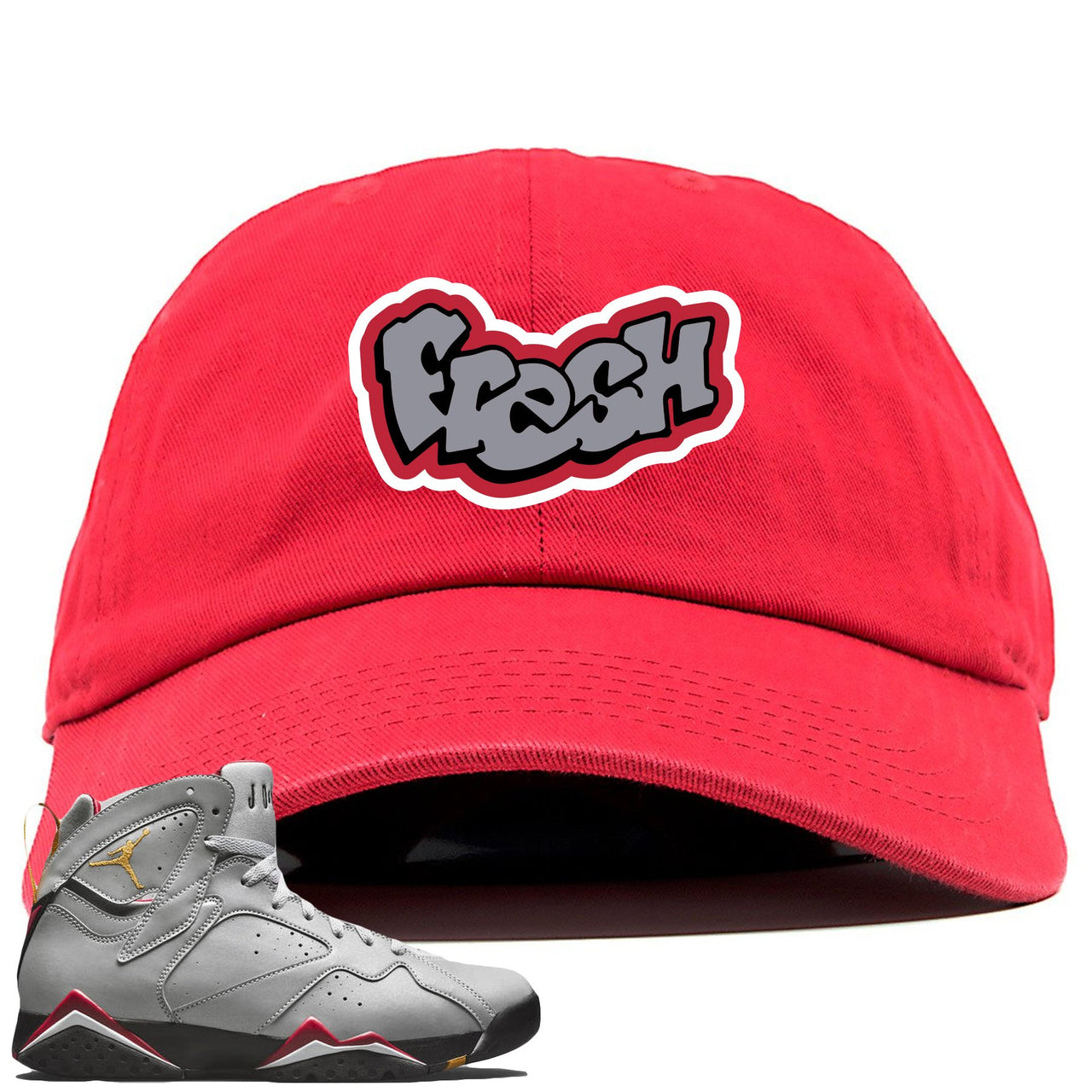 Reflections of a Champion 7s Dad Hat | Fresh Logo, Red