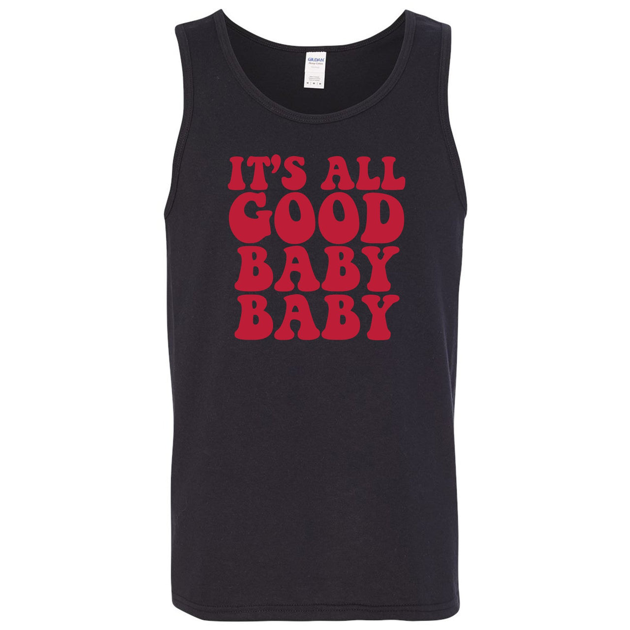 Reflections of a Champion 8s Mens Tank Top | It's All Good Baby Baby, Black
