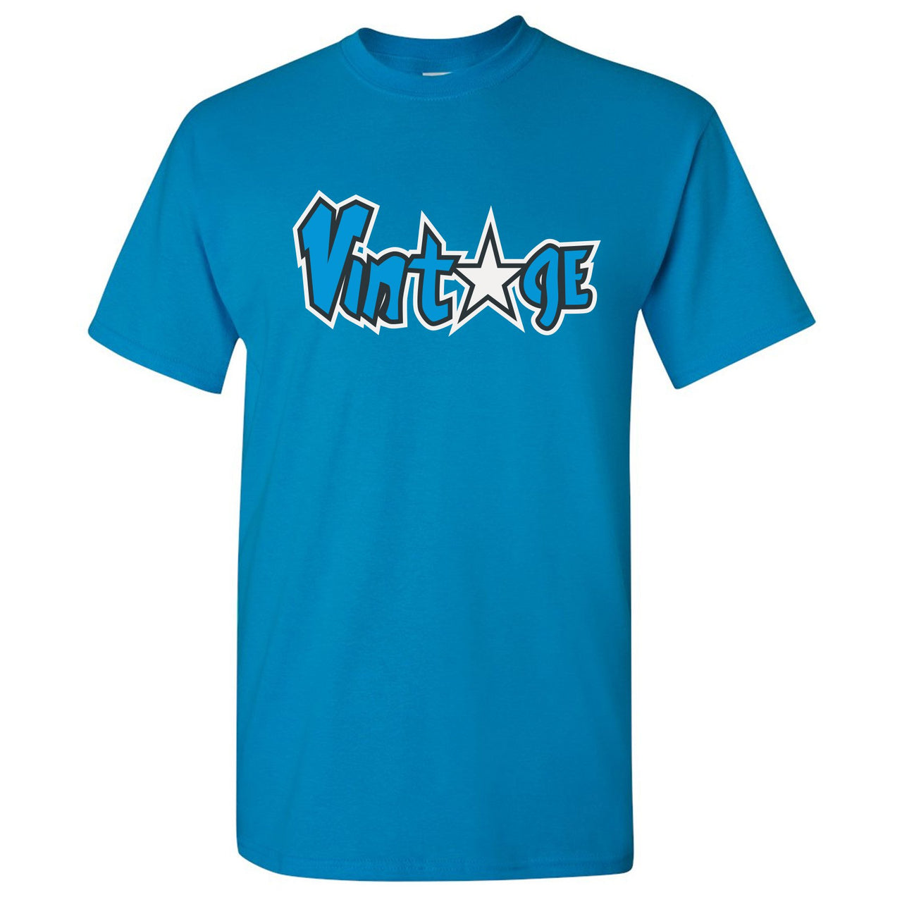 University Blue Blazers T Shirt | Vintage Logo with Star, Blue