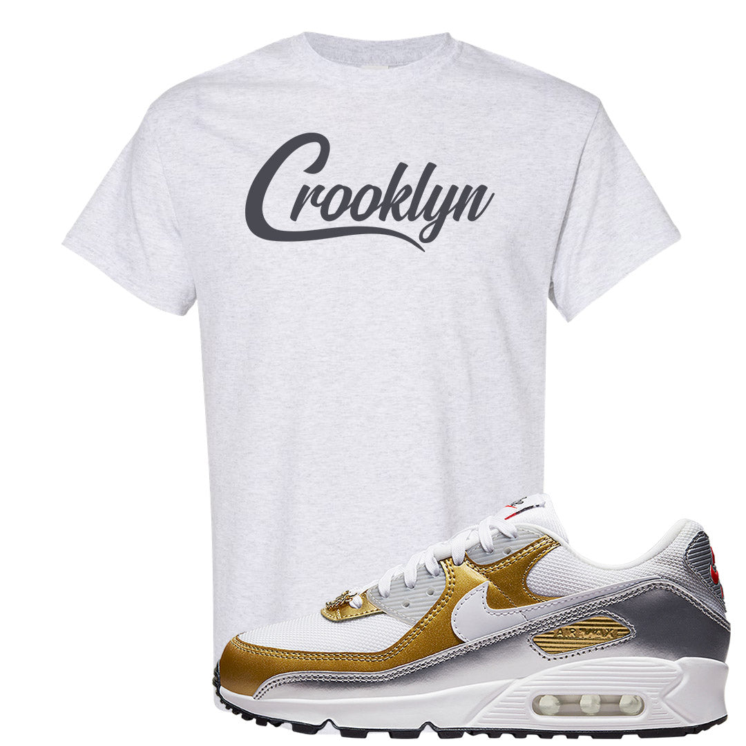 Gold Silver 90s T Shirt | Crooklyn, Ash