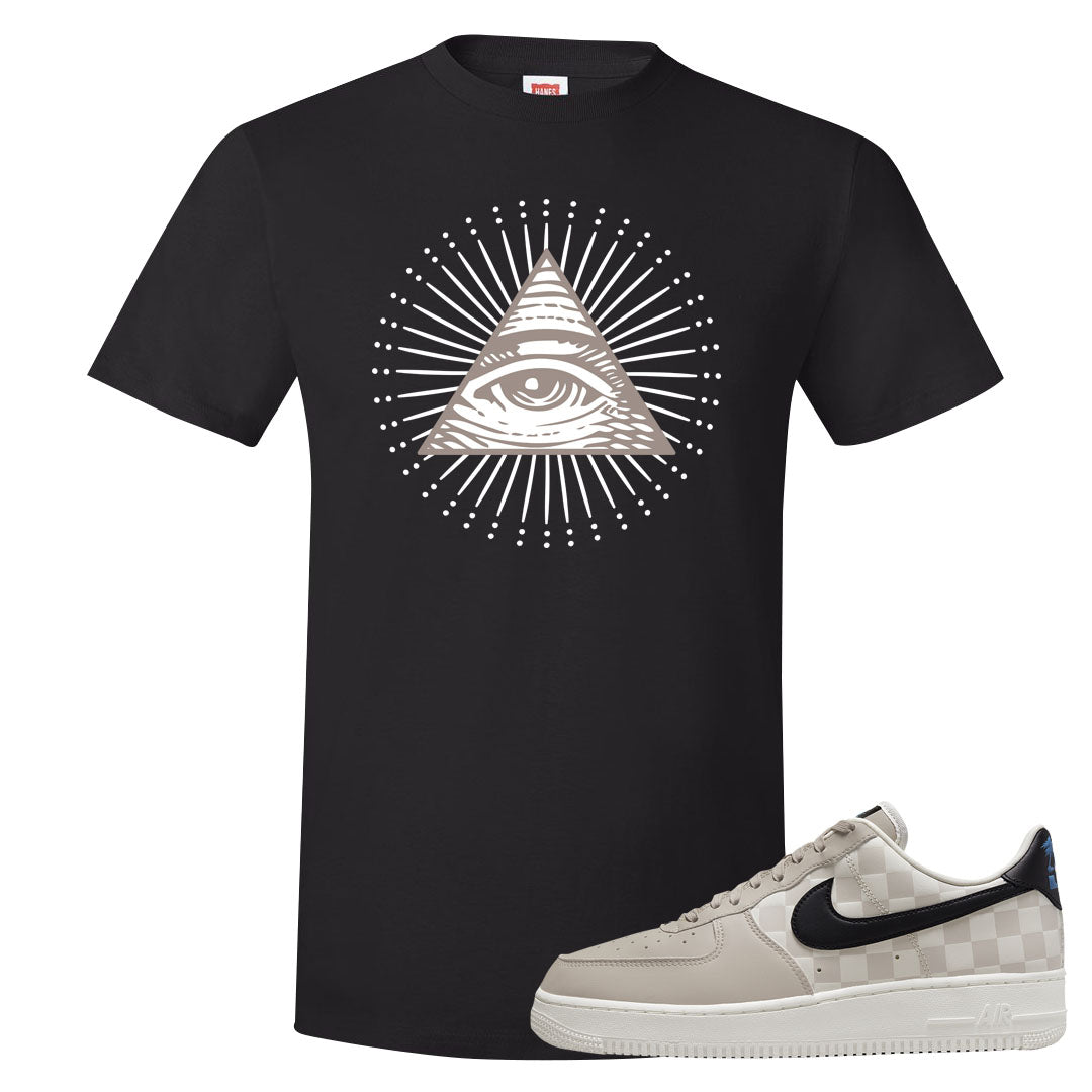 King Day Low AF 1s T Shirt | All Seeing Eye, Black