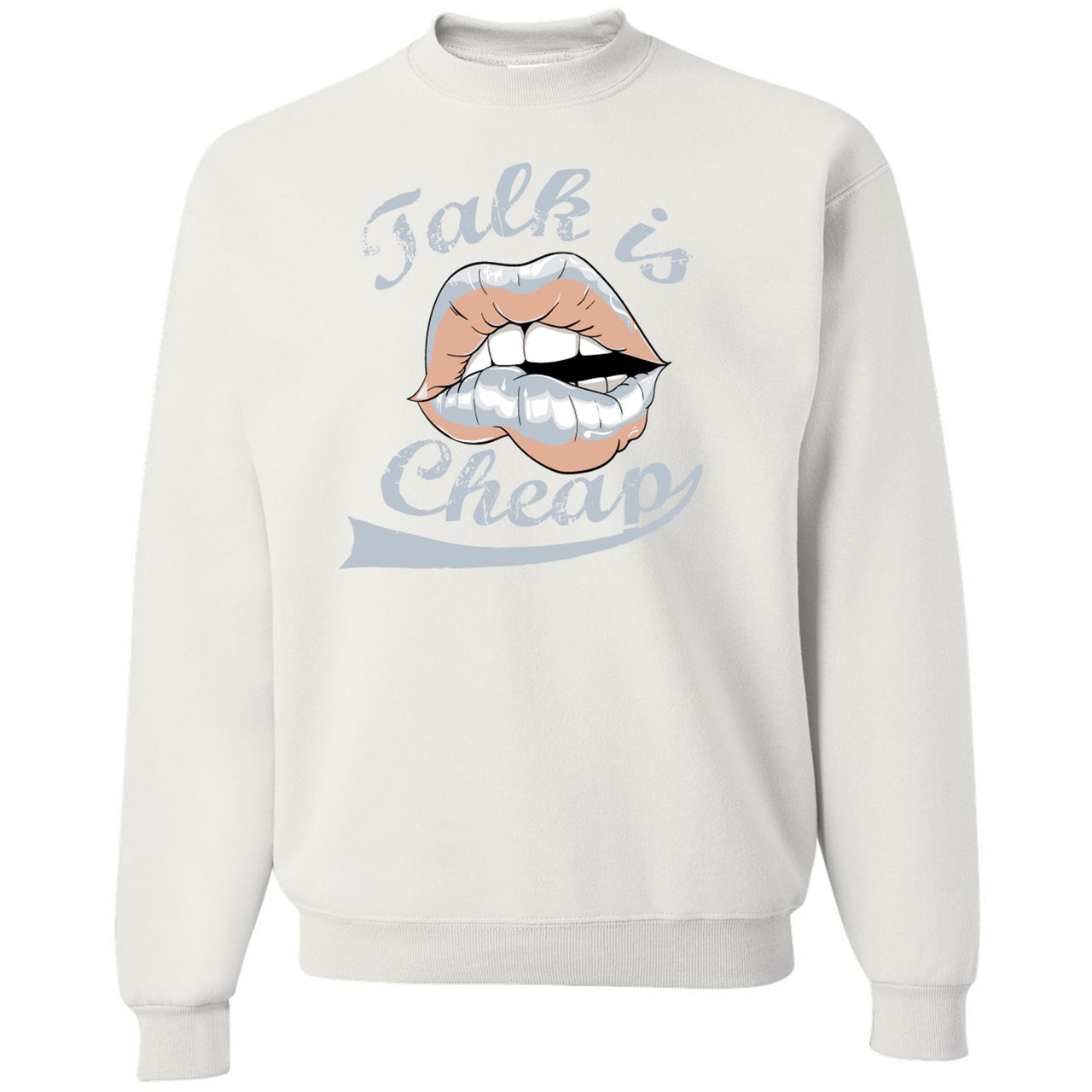 Inertia 700s Crewneck Sweater | Talking Lips, White