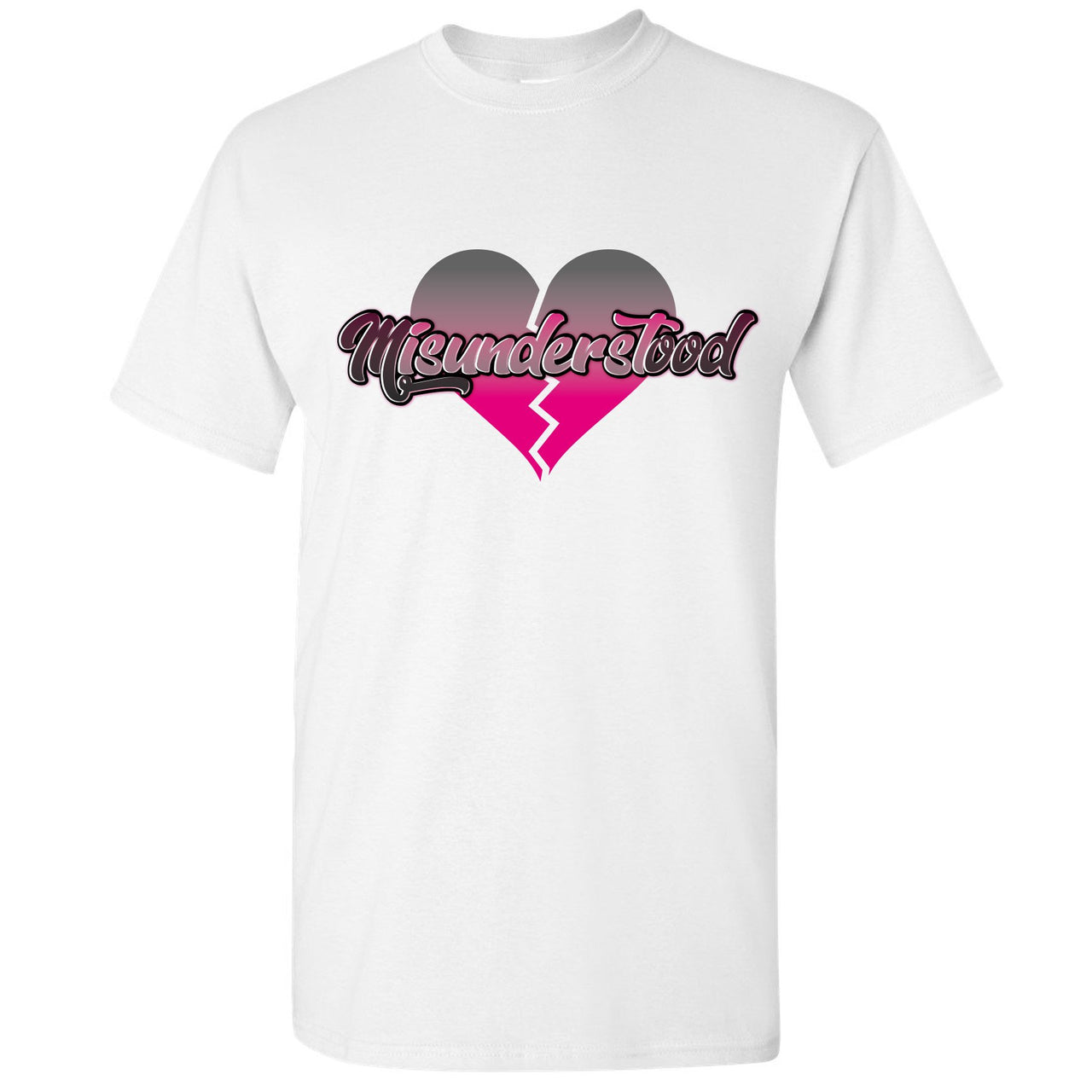 Grey Pink 12s T Shirt | Misunderstood, White