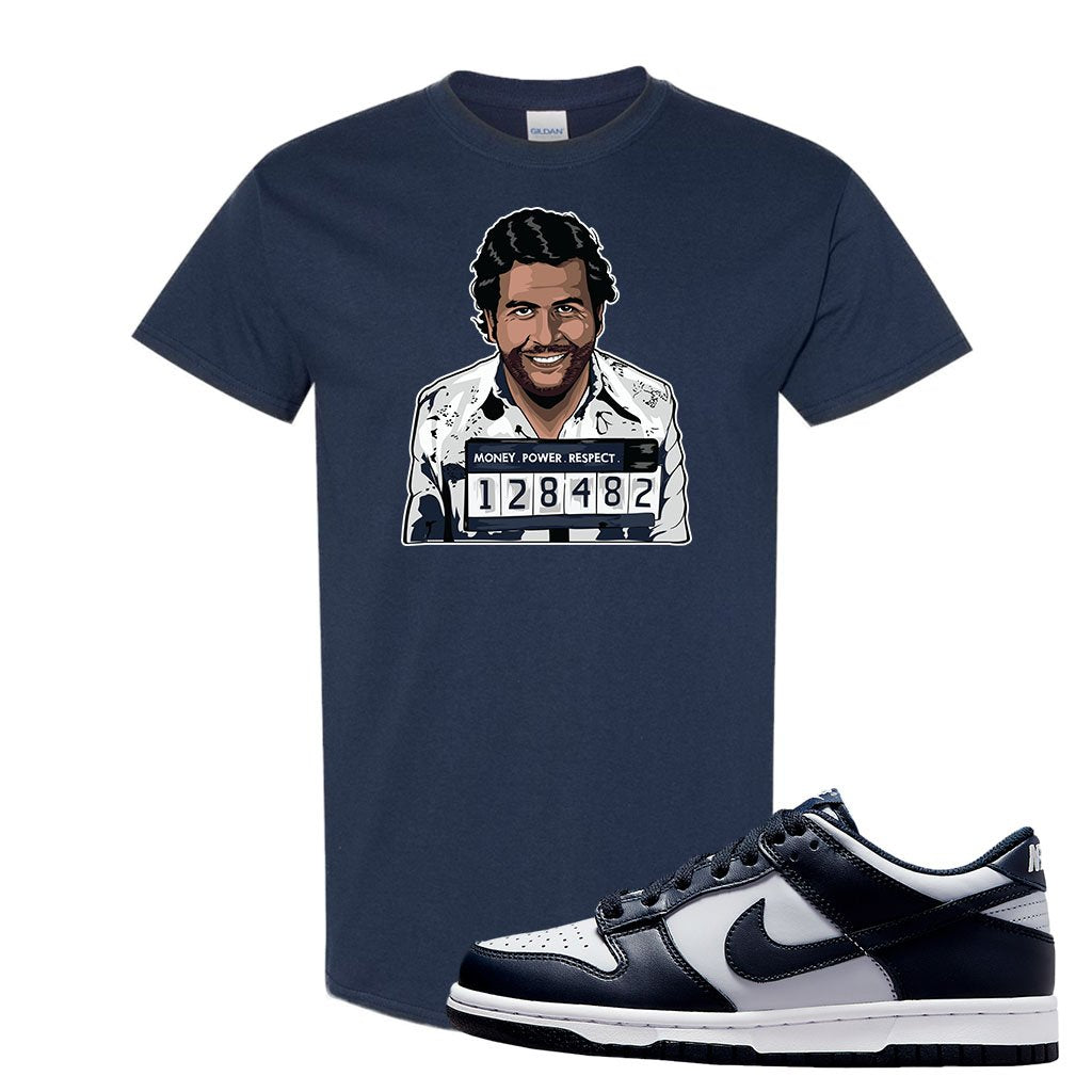 SB Dunk Low Georgetown T Shirt | Escobar Illustration, Navy Blue