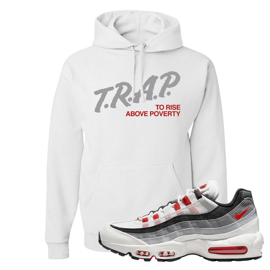 Japan 95s Hoodie | Trap To Rise Above Poverty, White