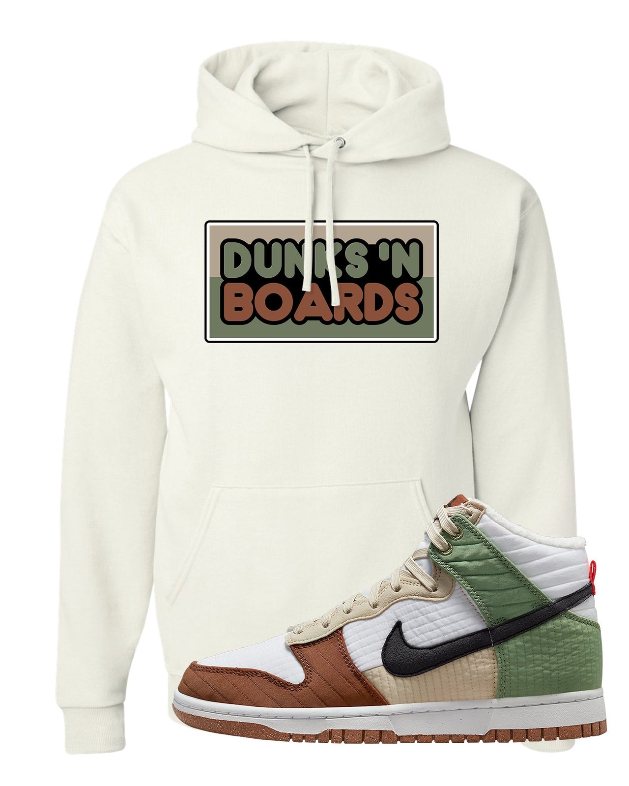 Toasty High Dunks Hoodie | Dunks N Boards, White