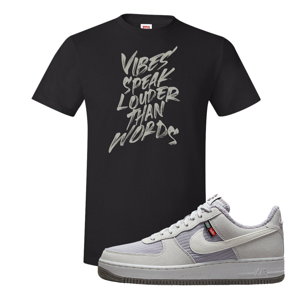 Toasty Low 1s T Shirt | Vibes Speak Louder Than Words, Black