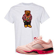 Arctic Pink Low 5s T Shirt | Sweater Bear, Ash