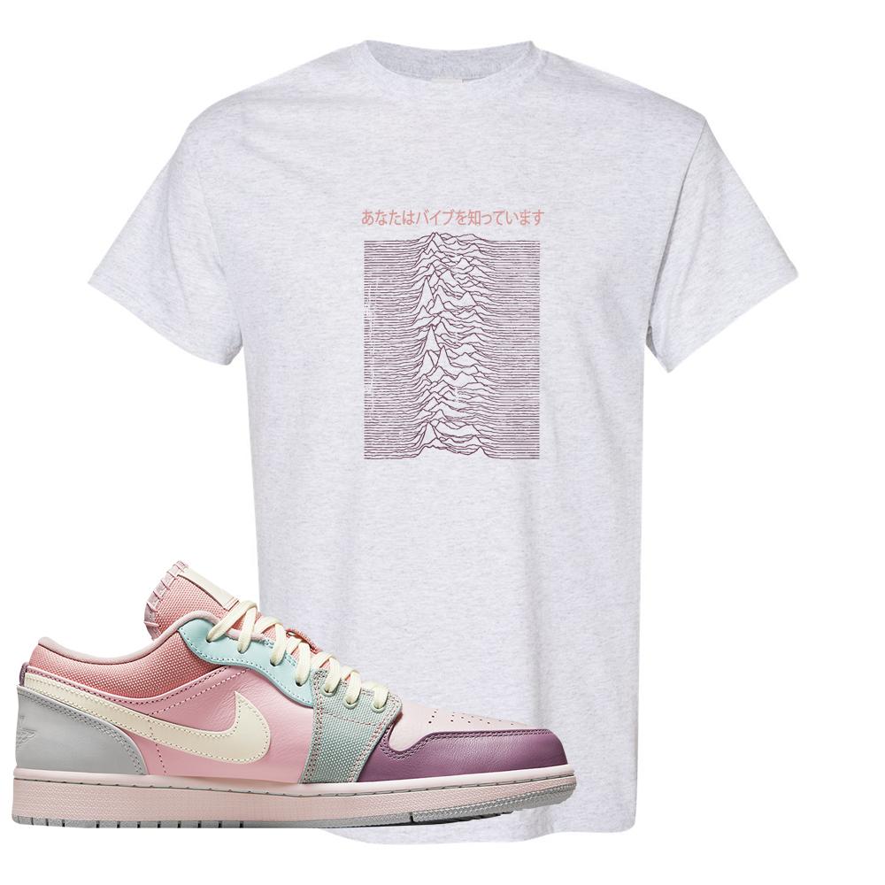 Air Jordan 1 Low Pastel T Shirt | Vibes Japan, Ash