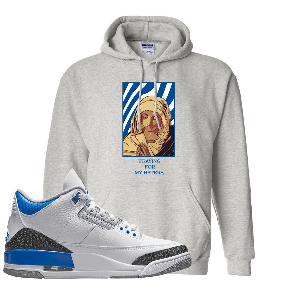 Racer Blue 3s Hoodie | God Told Me, Ash