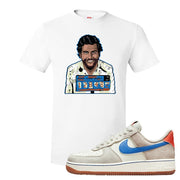 First Use Low 1s Suede T Shirt | Escobar Illustration, White