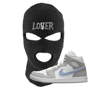 Wolf Grey Mid 1s Ski Mask | Lover, Black