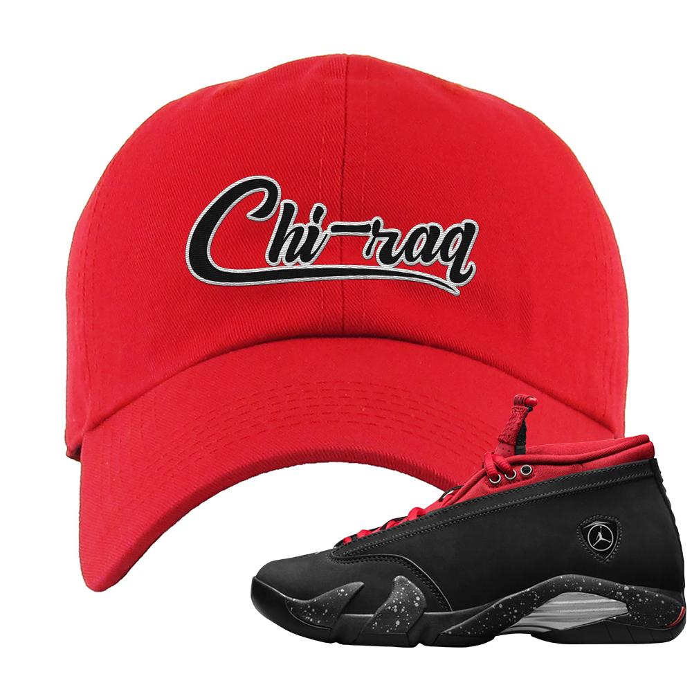 Red Lipstick Low 14s Dad Hat | Chiraq, Red