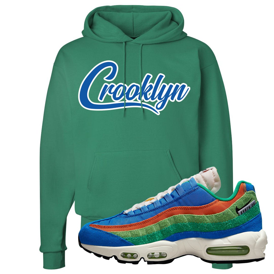 Light Blue Green AMRC 95s Hoodie | Crooklyn, Kelly Green