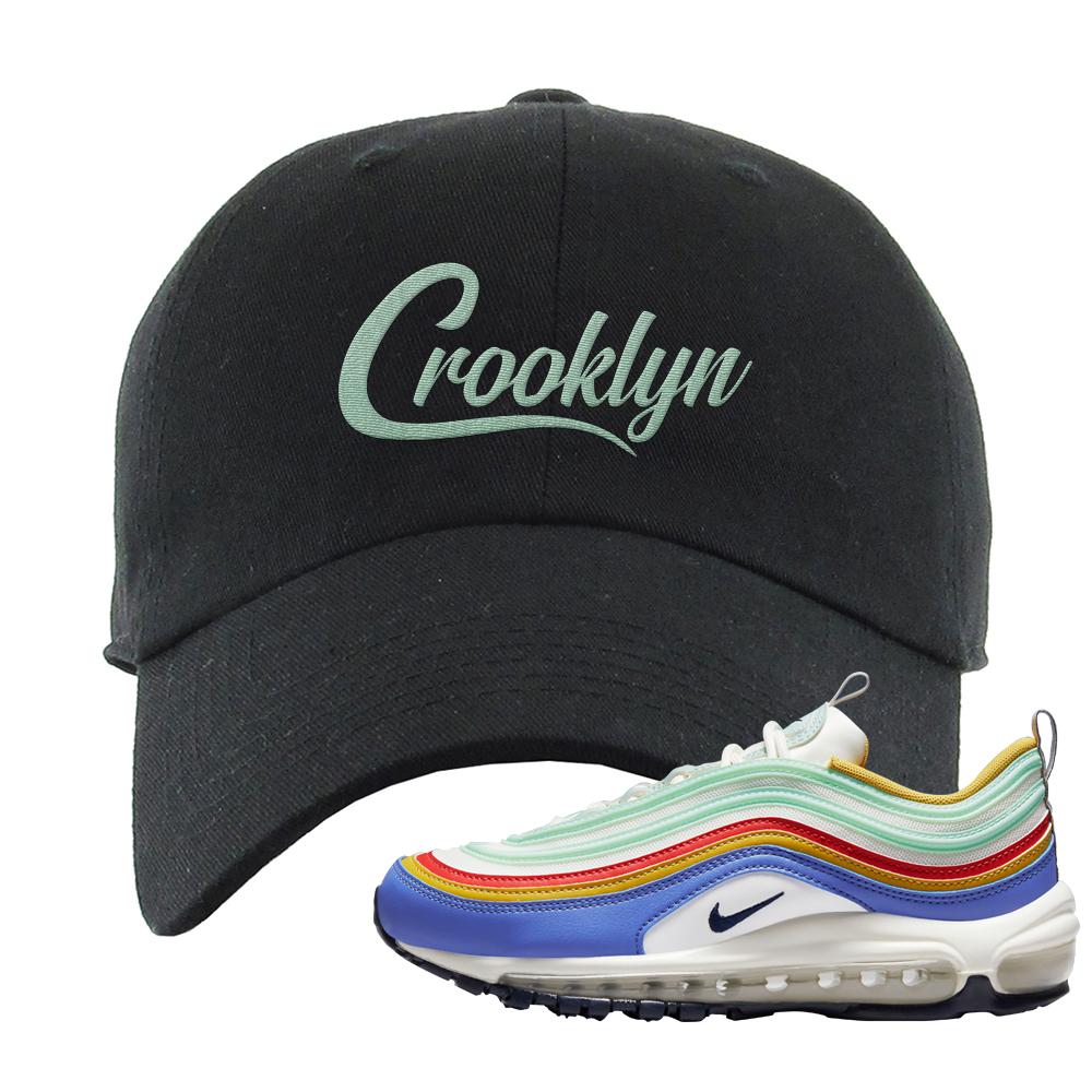 Multicolor 97s Dad Hat | Crooklyn, Black