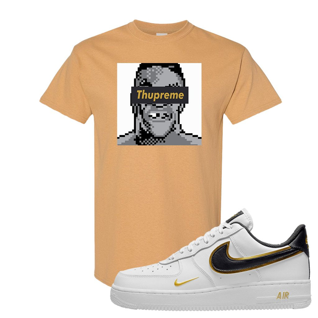 Air Force 1 Low White Gold T Shirt | Thupreme, Old Gold