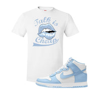 Aluminum High Dunks T Shirt | Talk Lips, White