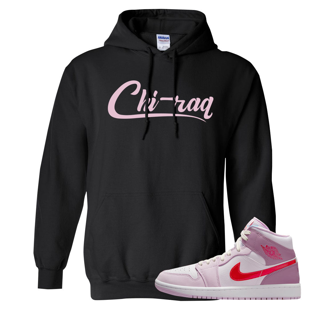 Valentine's Day Mid 1s Hoodie | Chiraq, Black