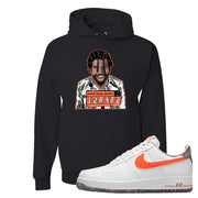 Air Force 1 Low Crimson Grind Rubber Hoodie | Escobar Illustration, Black