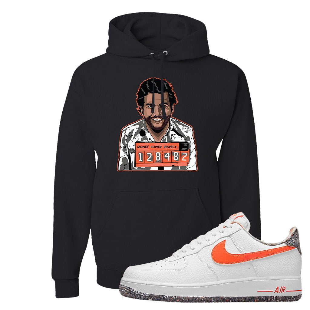 Air Force 1 Low Crimson Grind Rubber Hoodie | Escobar Illustration, Black