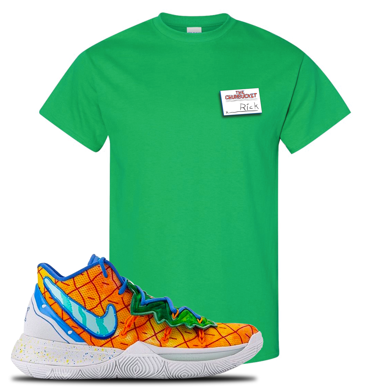 Kyrie 5 Pineapple House Rick Irish Green Sneaker Hook Up T-Shirt