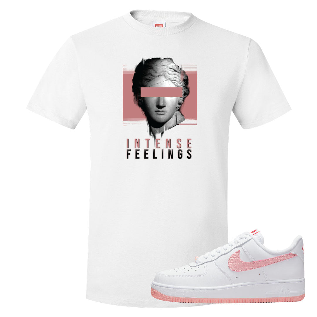 Valentine's Day 2022 AF1s T Shirt | Intense Feelings, White