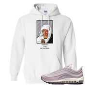 Plum Fog 97s Hoodie | God Told Me, White