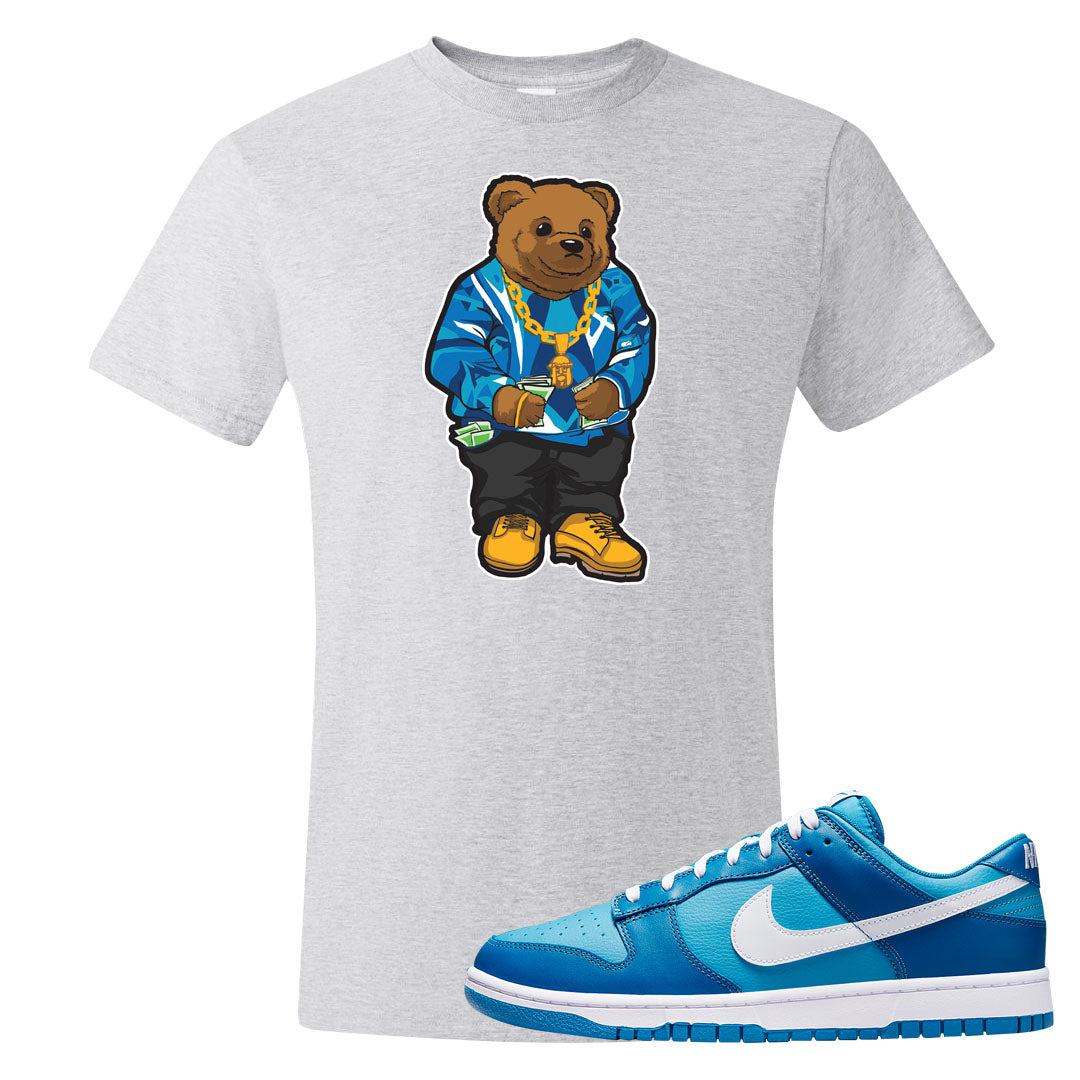 Dark Marina Blue Low Dunks T Shirt | Sweater Bear, Ash