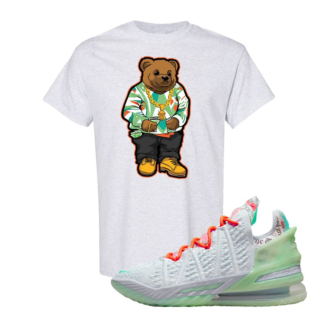 GOAT Bron 18s T Shirt | Sweater Bear, Ash