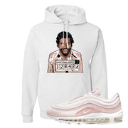 Barely Rose 97s Hoodie | Escobar Illustration, White