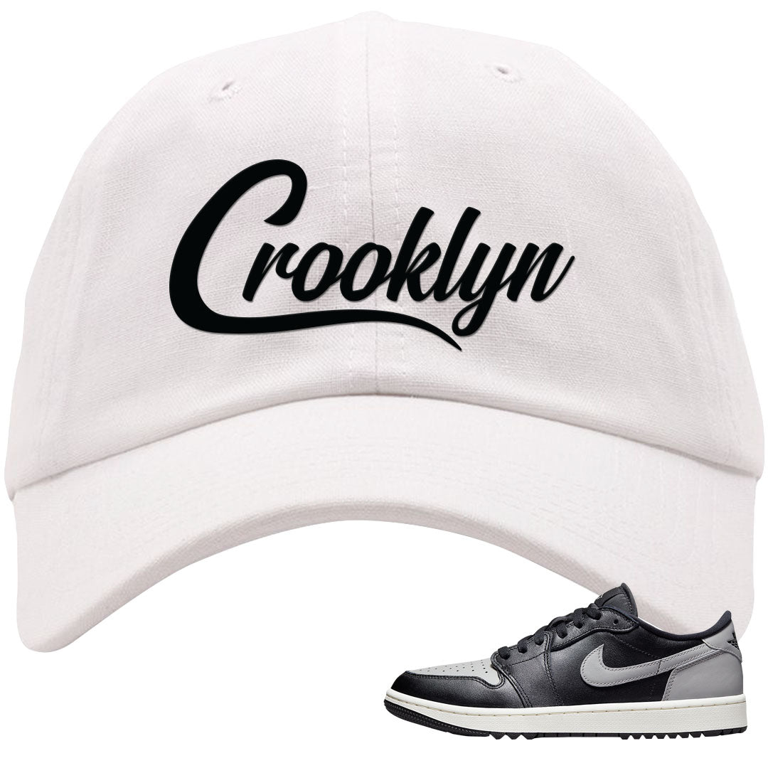 Shadow Golf Low 1s Dad Hat | Crooklyn, White
