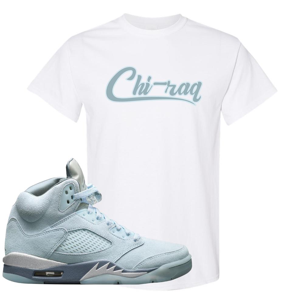 Blue Bird 5s T Shirt | Chiraq, White