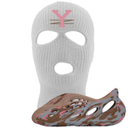 MX Sand Grey Foam Runners Ski Mask | YZ, White
