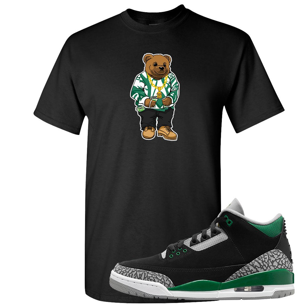 Pine Green 3s T Shirt | Sweater Bear, Black