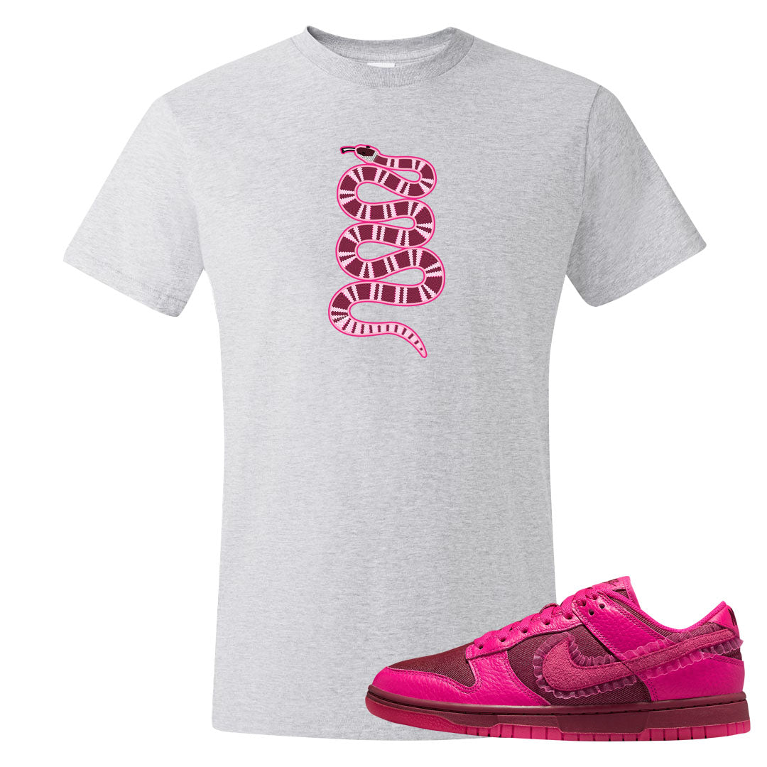 2022 Valentine's Day Low Dunks T Shirt | Coiled Snake, Ash