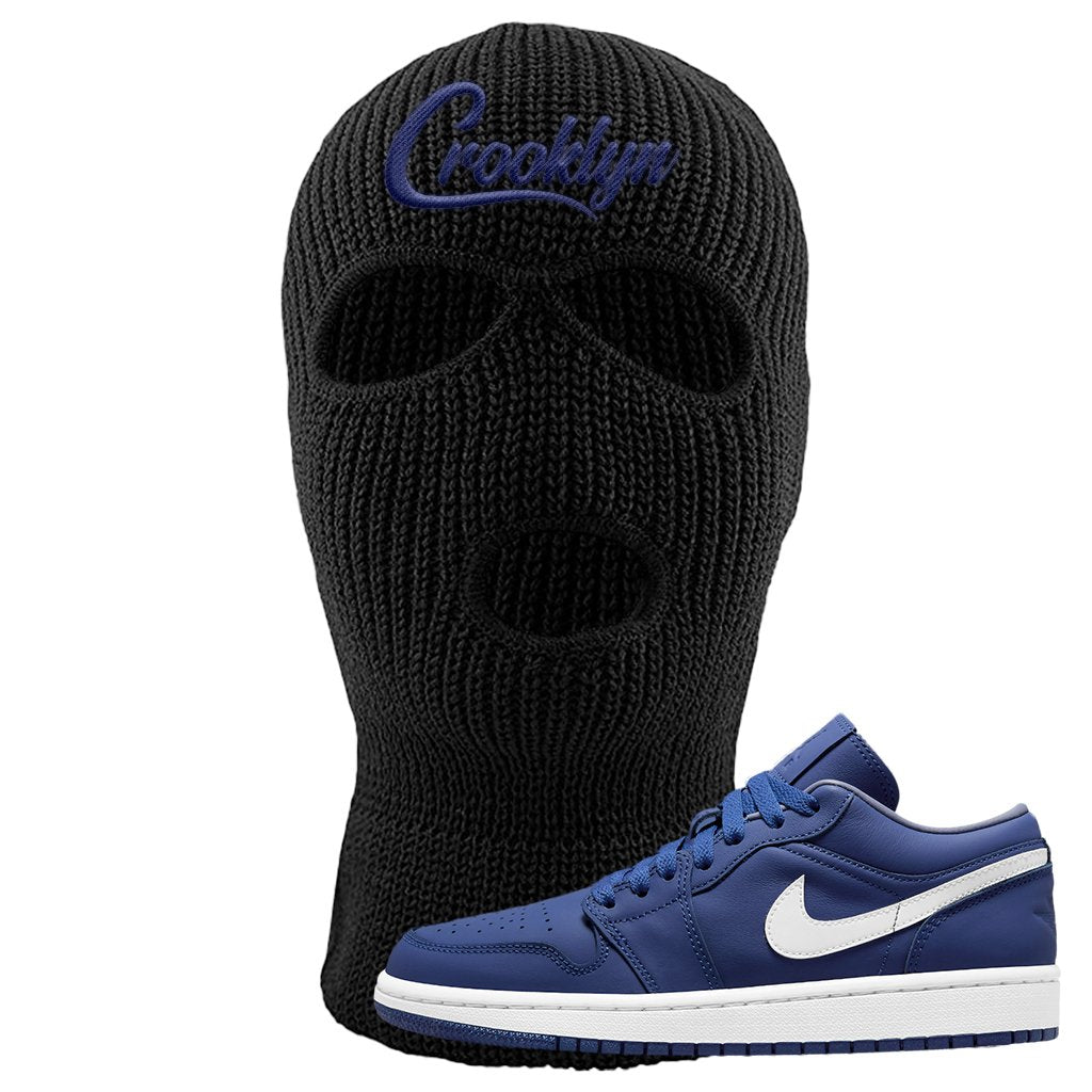 WMNS Dusty Blue Low 1s Ski Mask | Crooklyn, Black