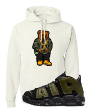 Guard Dog More Uptempos Hoodie | Sweater Bear, White