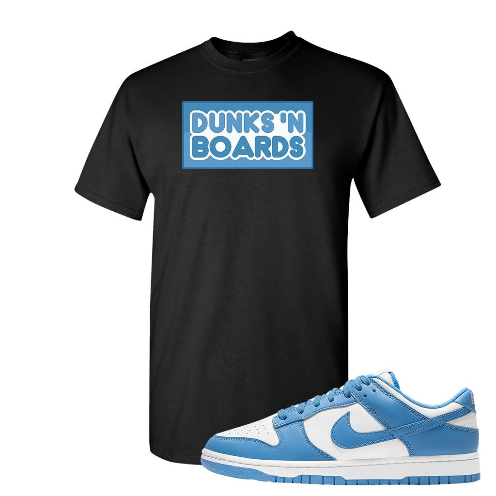 SB Dunk Low University Blue T Shirt | Dunks N Boards, Black