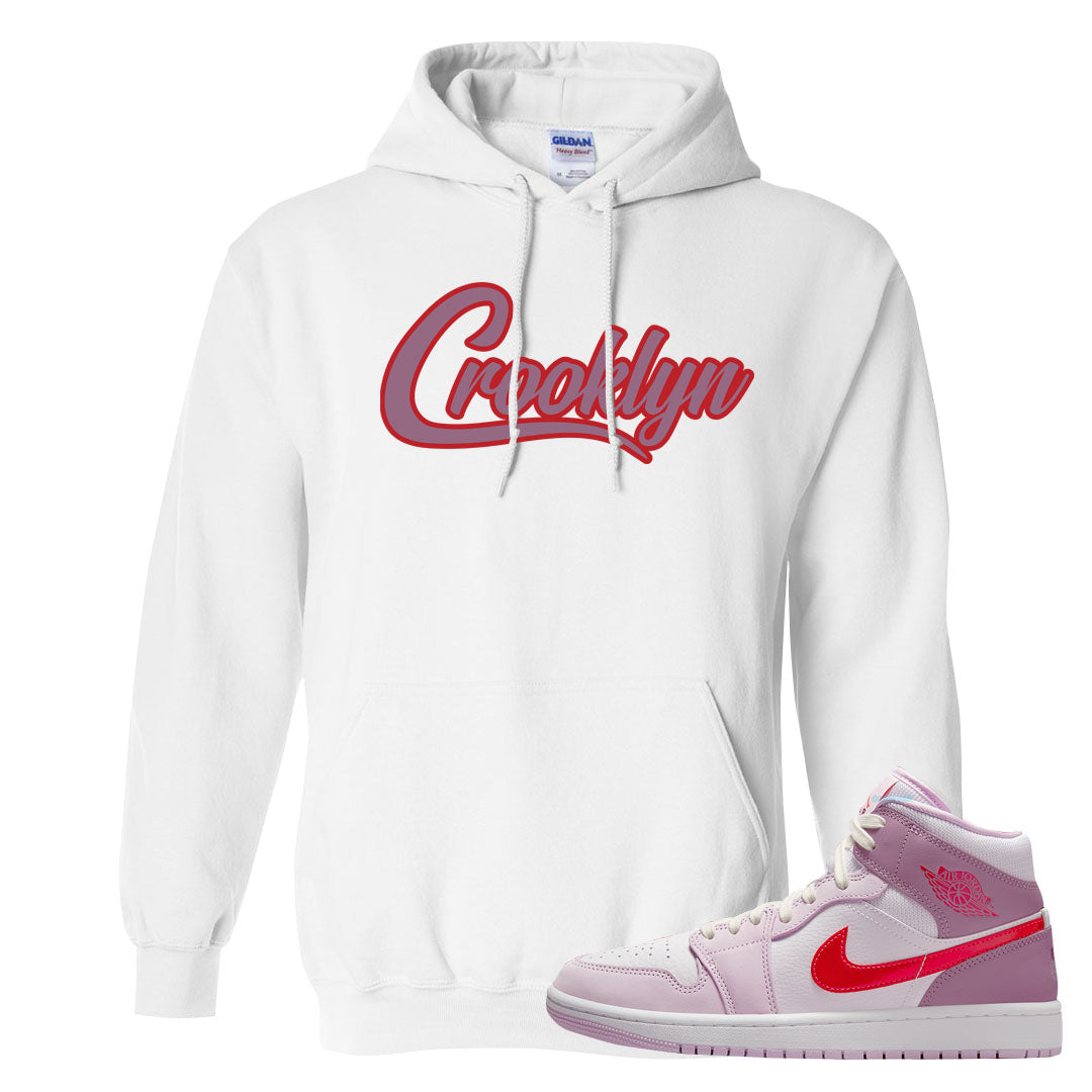 Valentine's Day Mid 1s Hoodie | Crooklyn, White