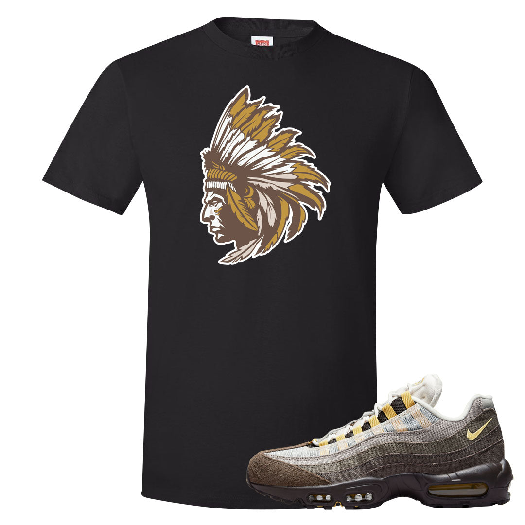 Ironstone Hemp 95s T Shirt | Indian Chief, Black