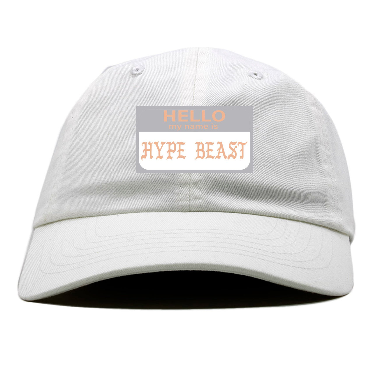 True Form v2 350s Dad Hat | Hello My Name Is Hype Beast Pablo, White